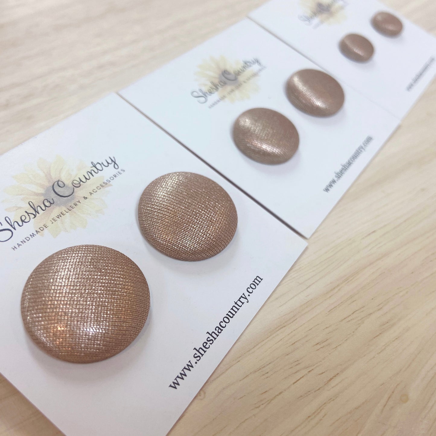 Rose Gold Sheen Studs