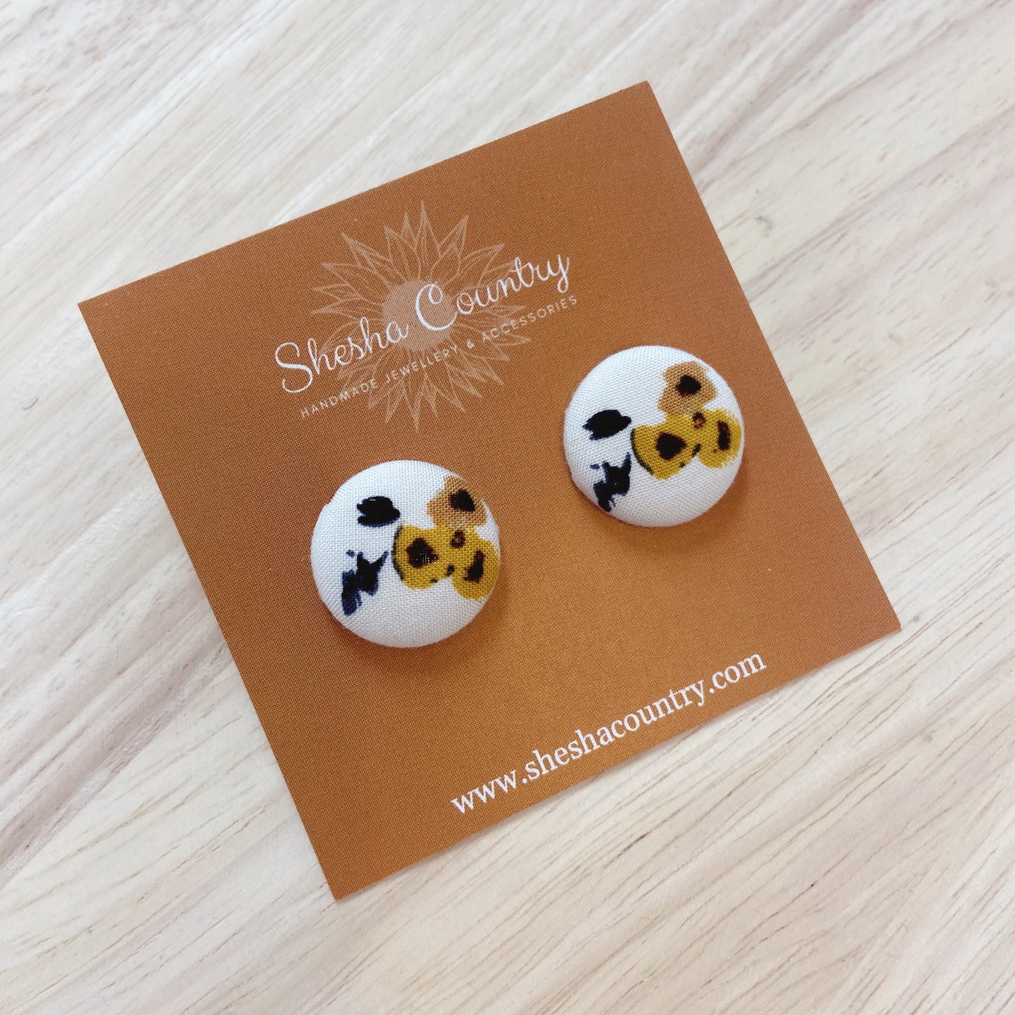 Vintage Sunflower Studs