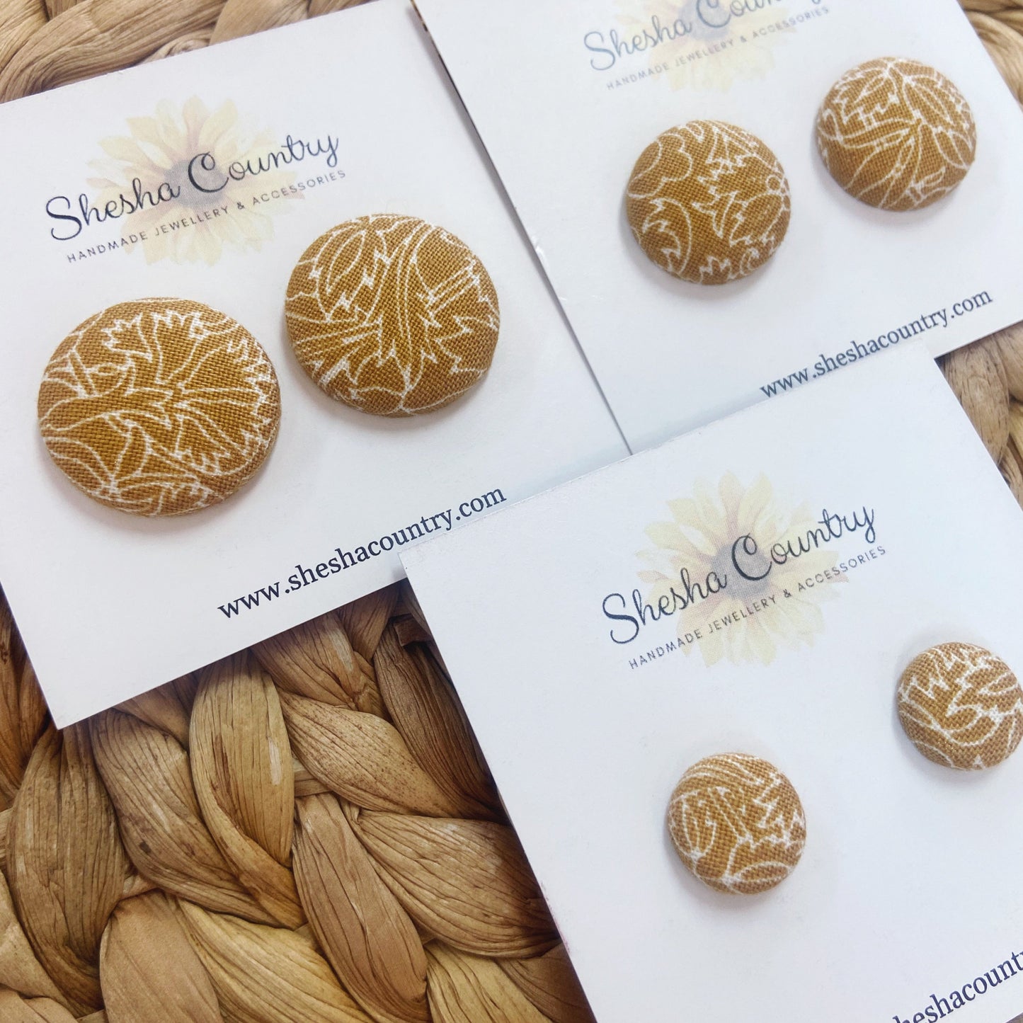 Whimsy Mustard Studs