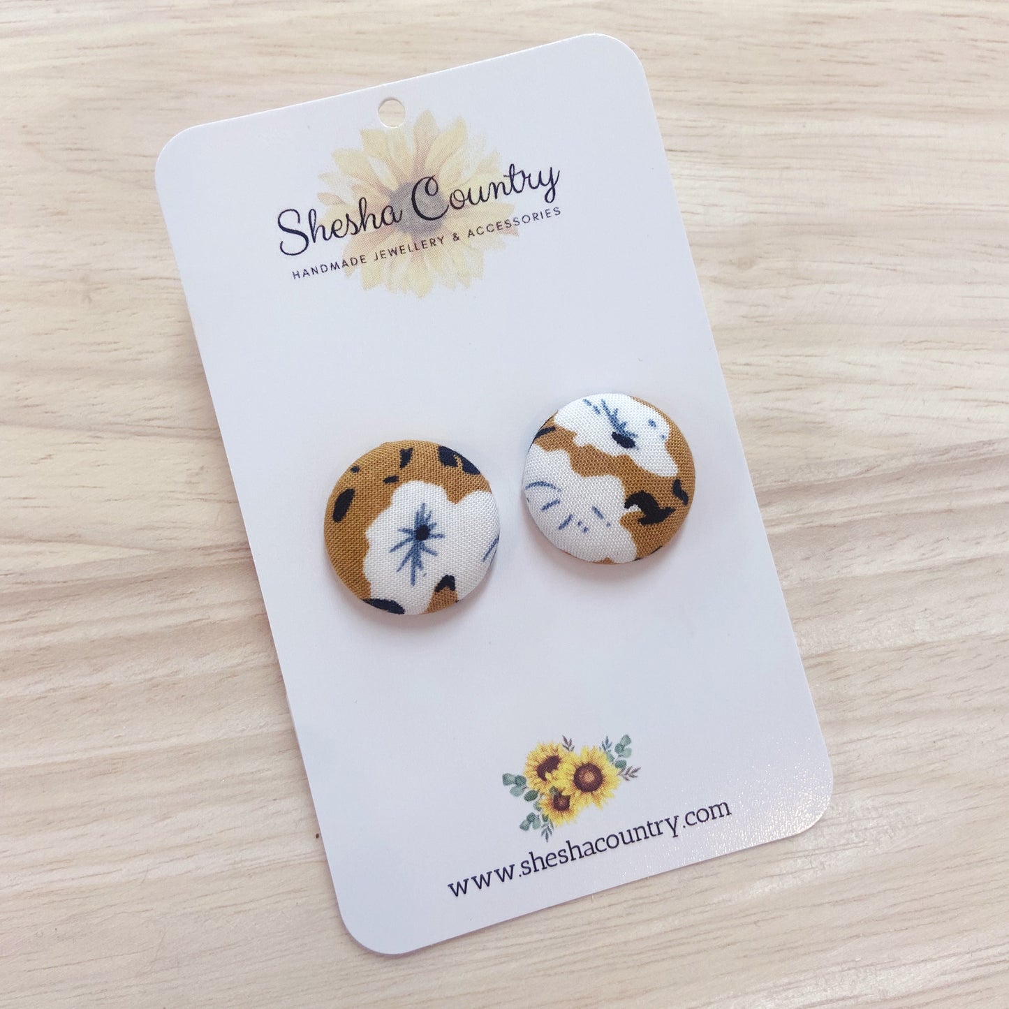 Havana Mustard Earrings