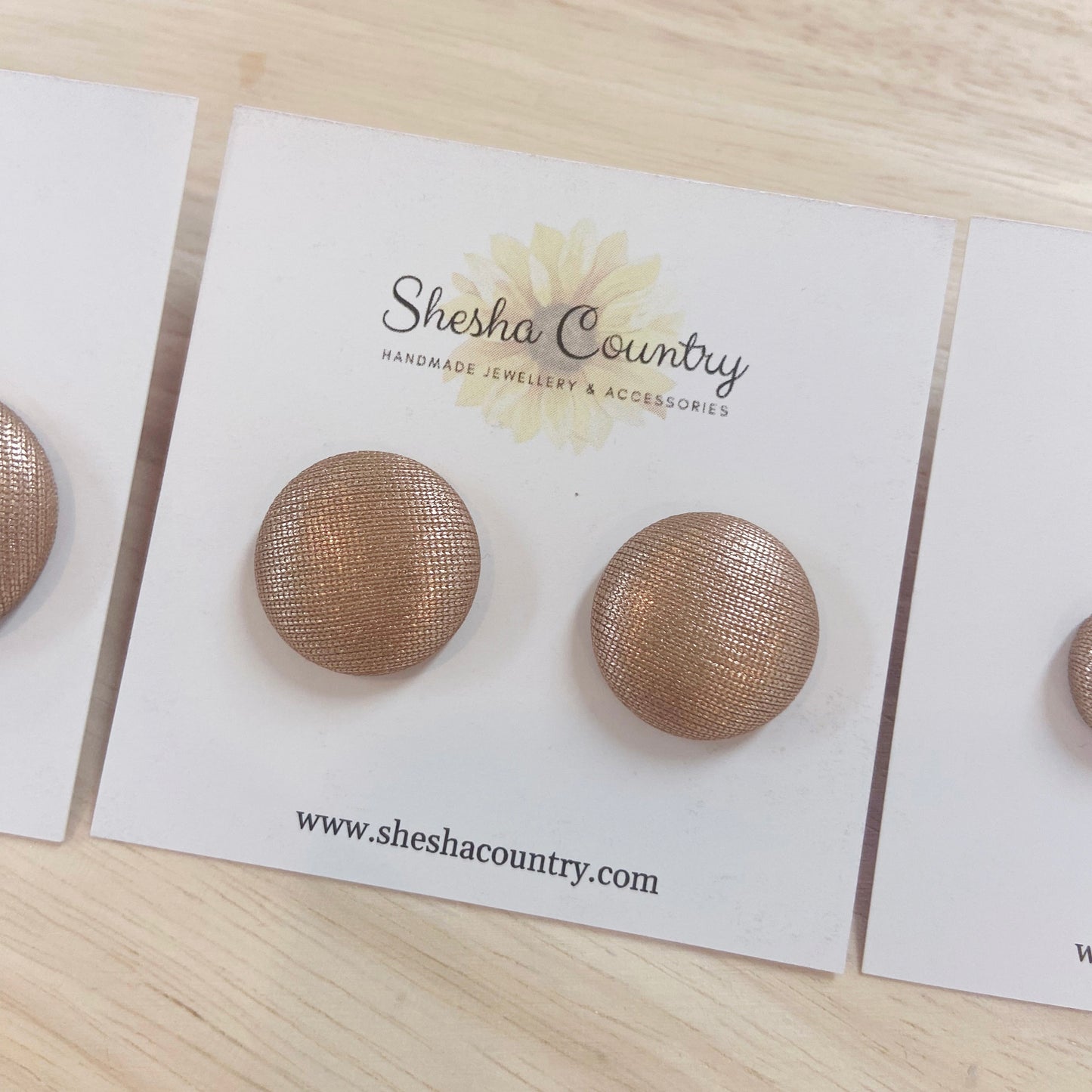 Rose Gold Sheen Studs