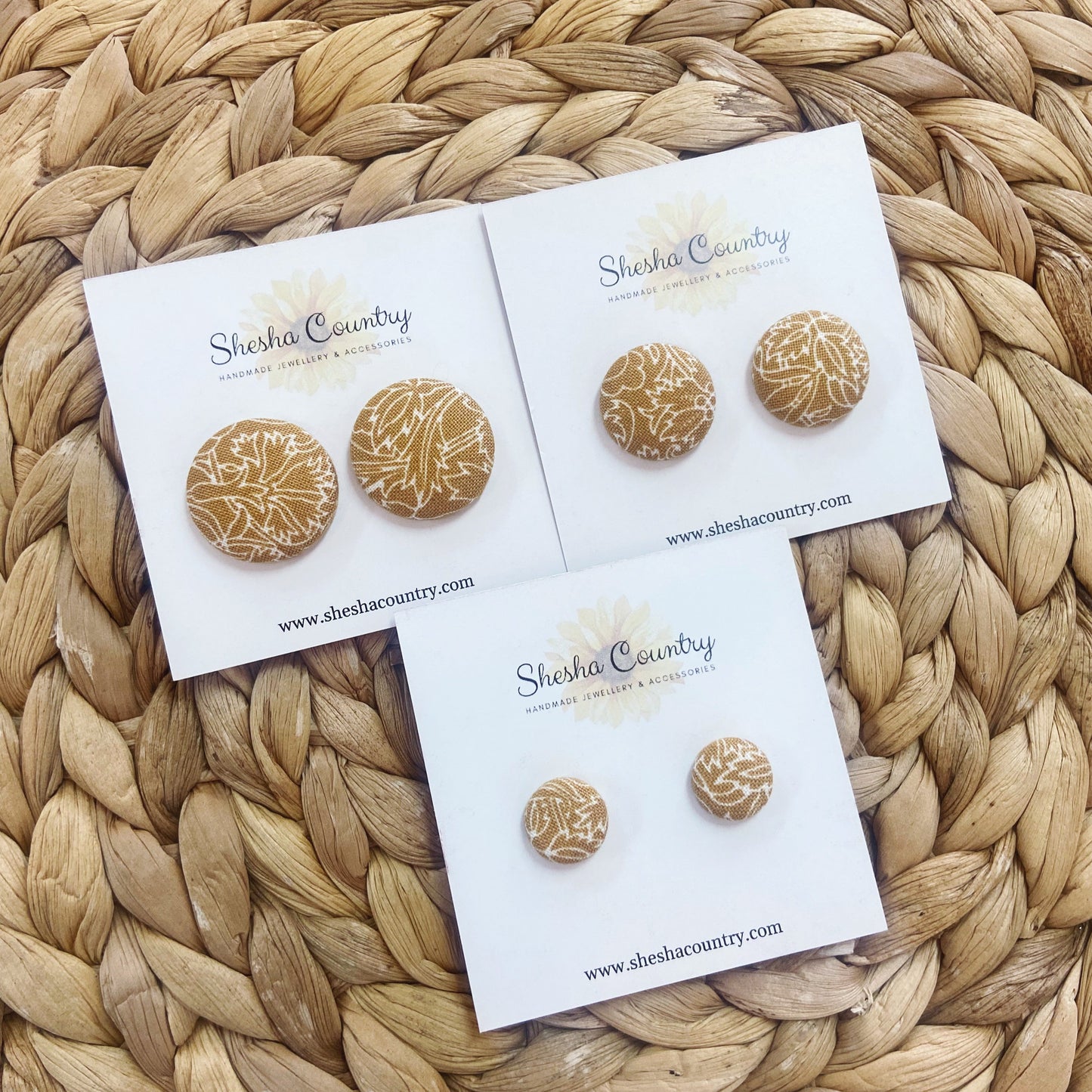 Whimsy Mustard Studs