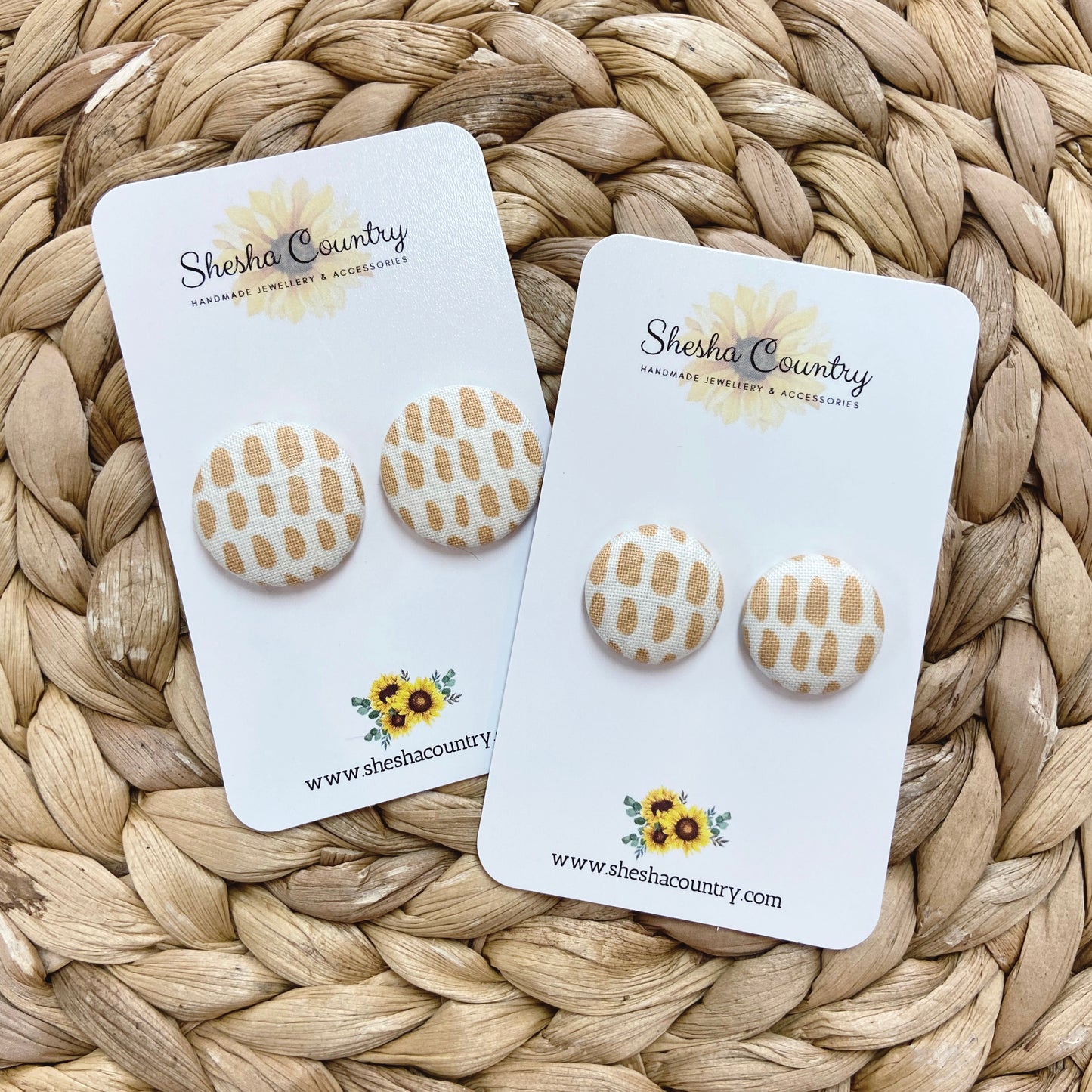 Courtney Beige Studs