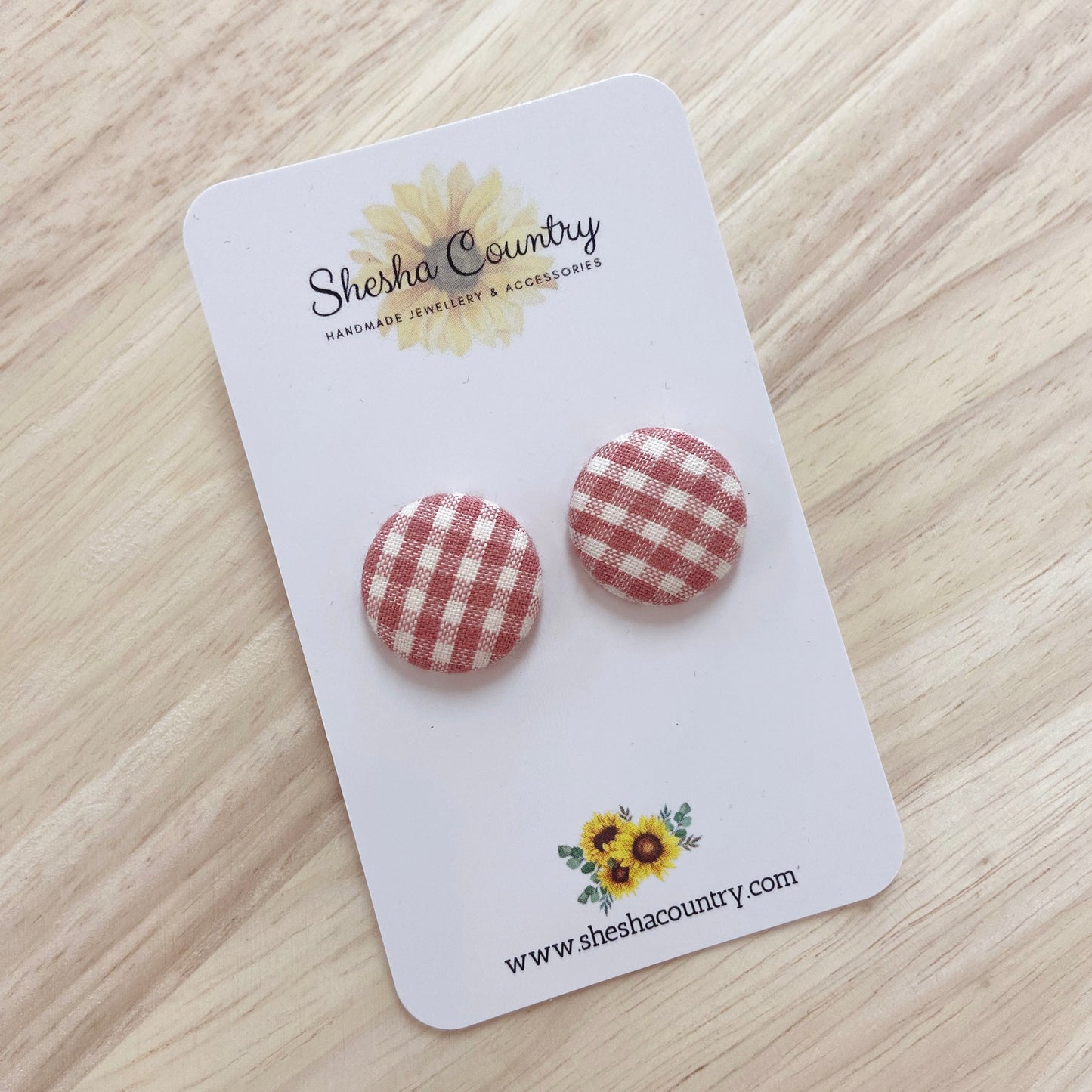Rose Small Print Gingham
