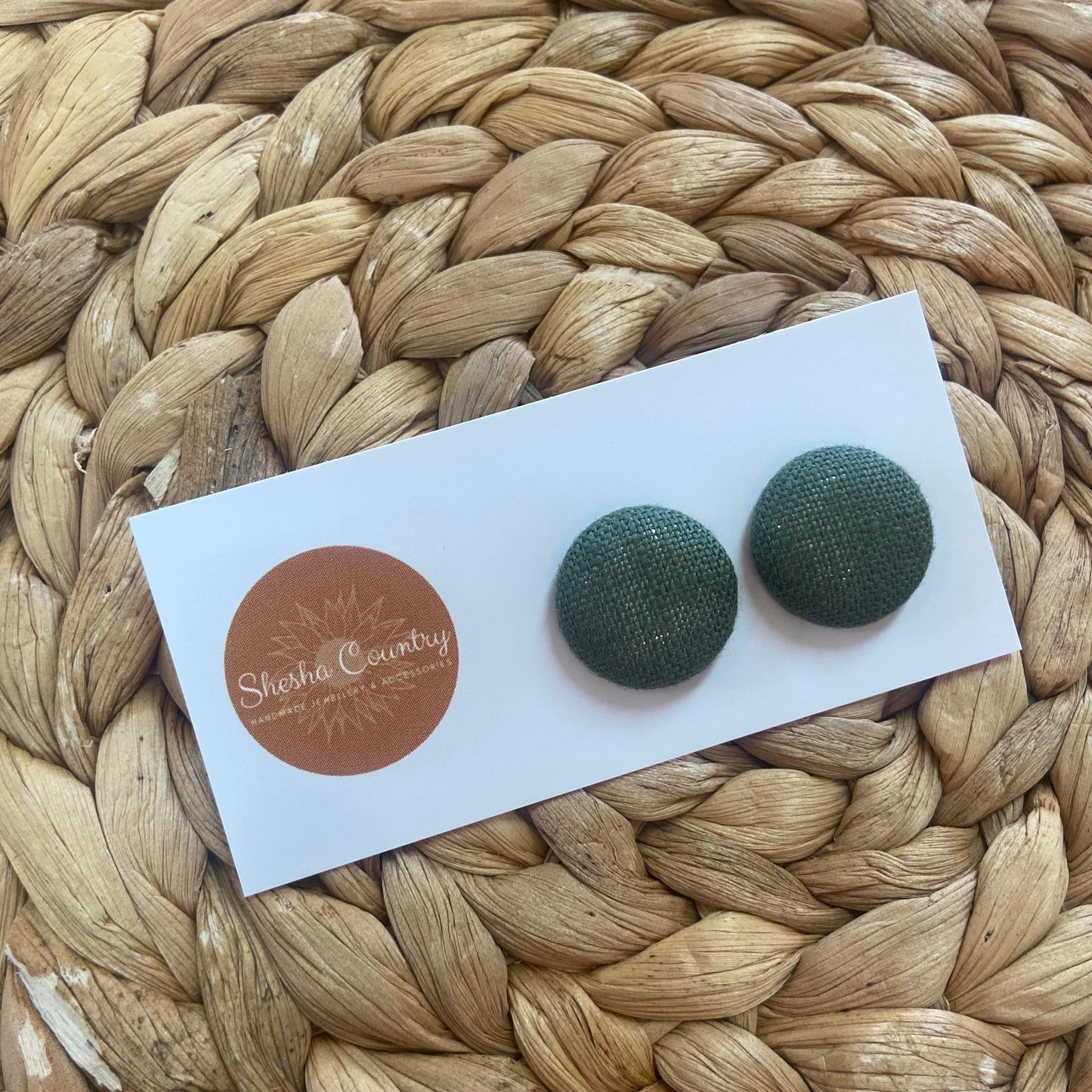 Linen Studs • 12 colour options