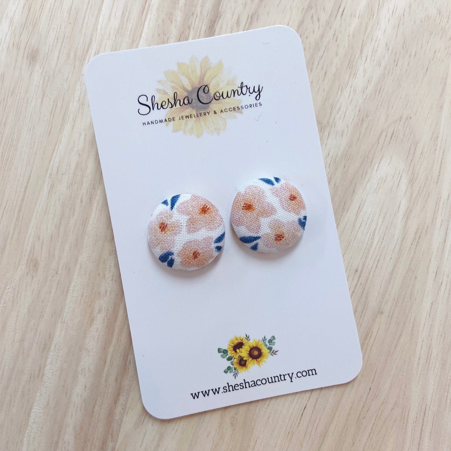 Aria Blush Studs • 2 colours