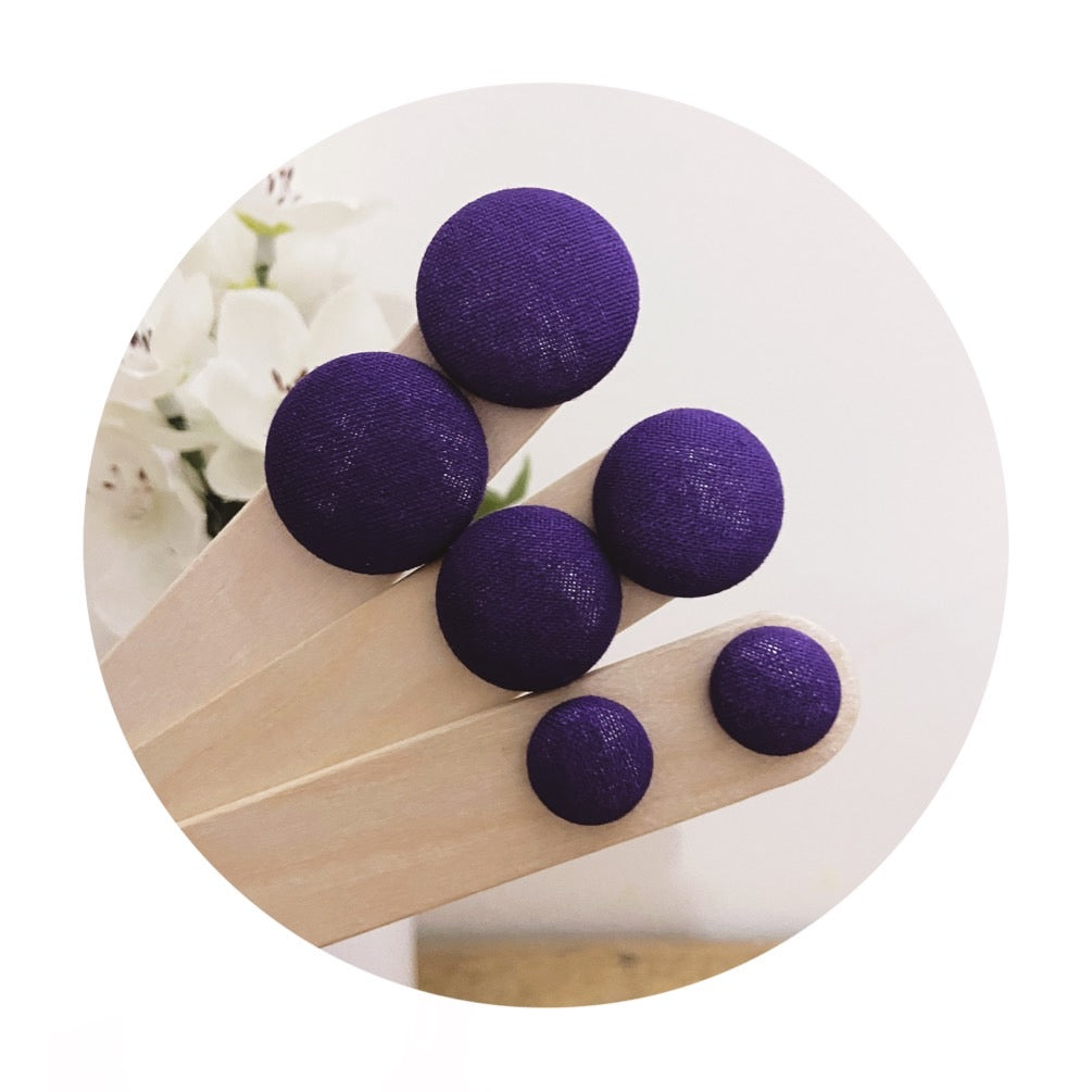 Mulberry Fabric Studs • choose your size