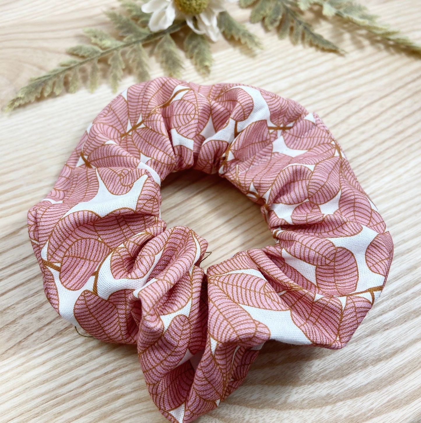 Pink Wattle Scrunchie