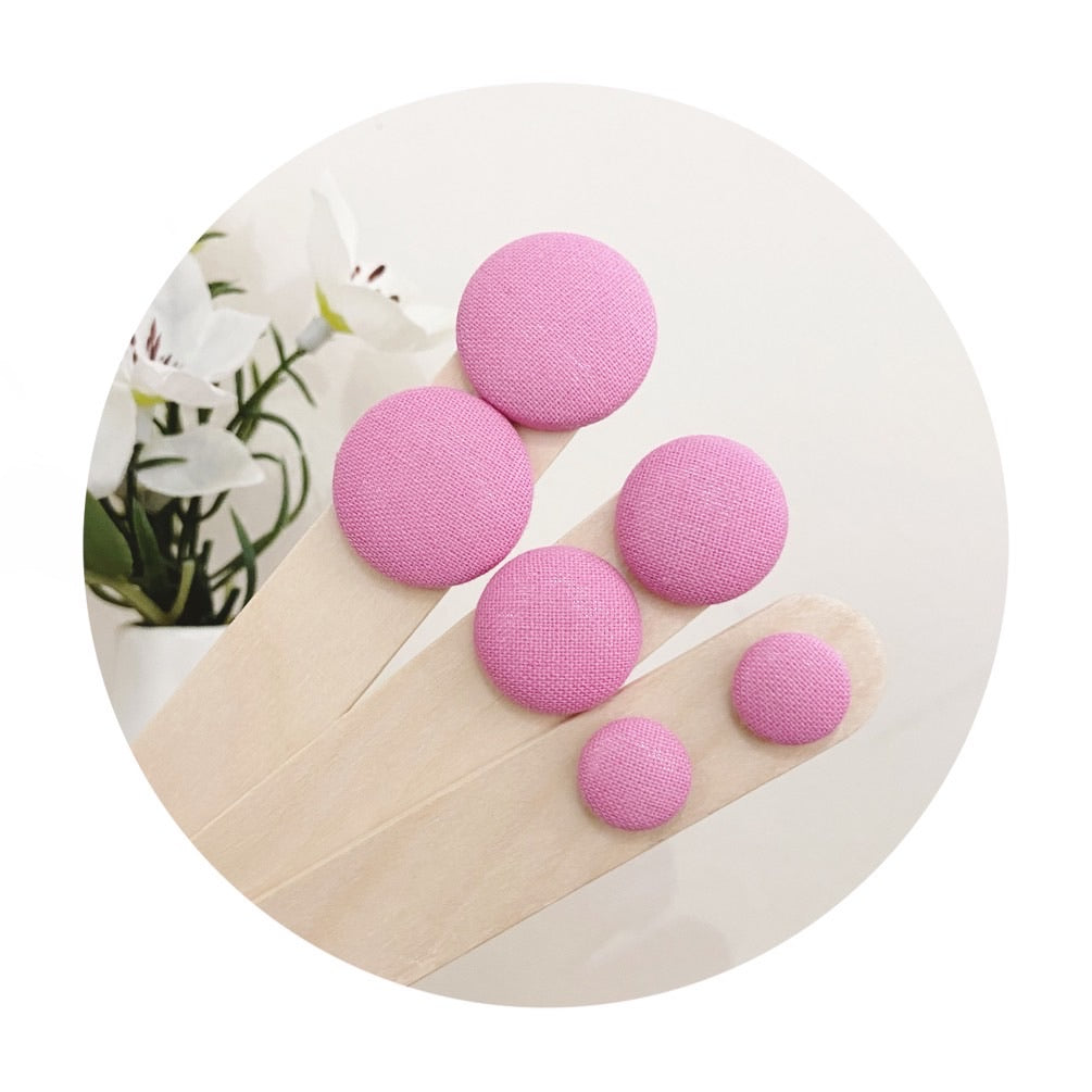 Cotton Candy Fabric Studs • choose your size