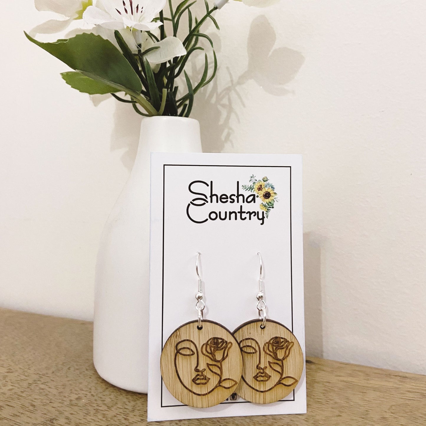 Femme Rose Dangles • choose your top