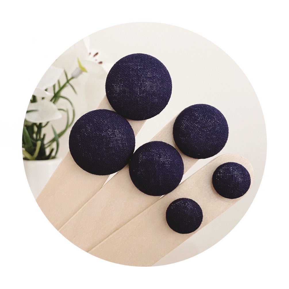Navy Blue Earrings • Choose your size