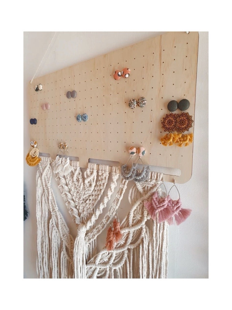 Large Rectangle Macrame Earring Board