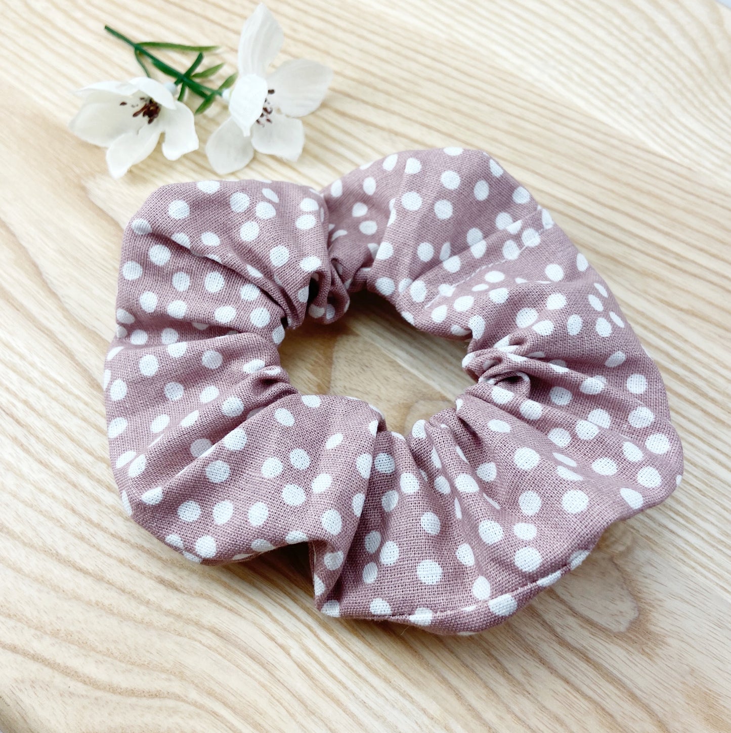 Blush Dotty Scrunchie