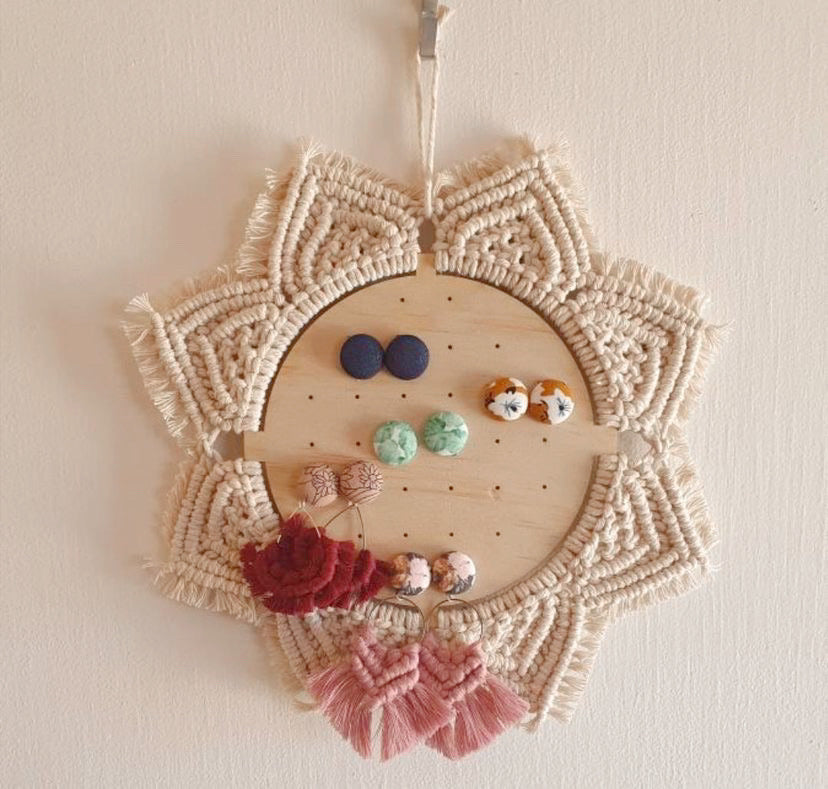 Mandala Macrame Earring Board