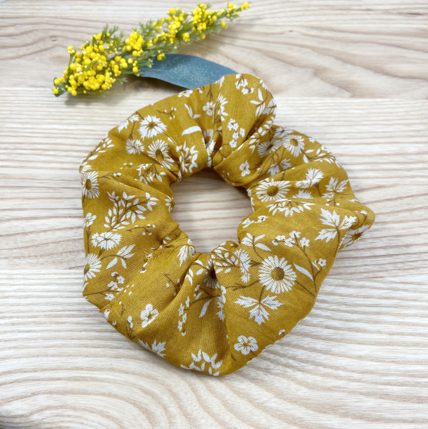 Ember Mustard Scrunchie
