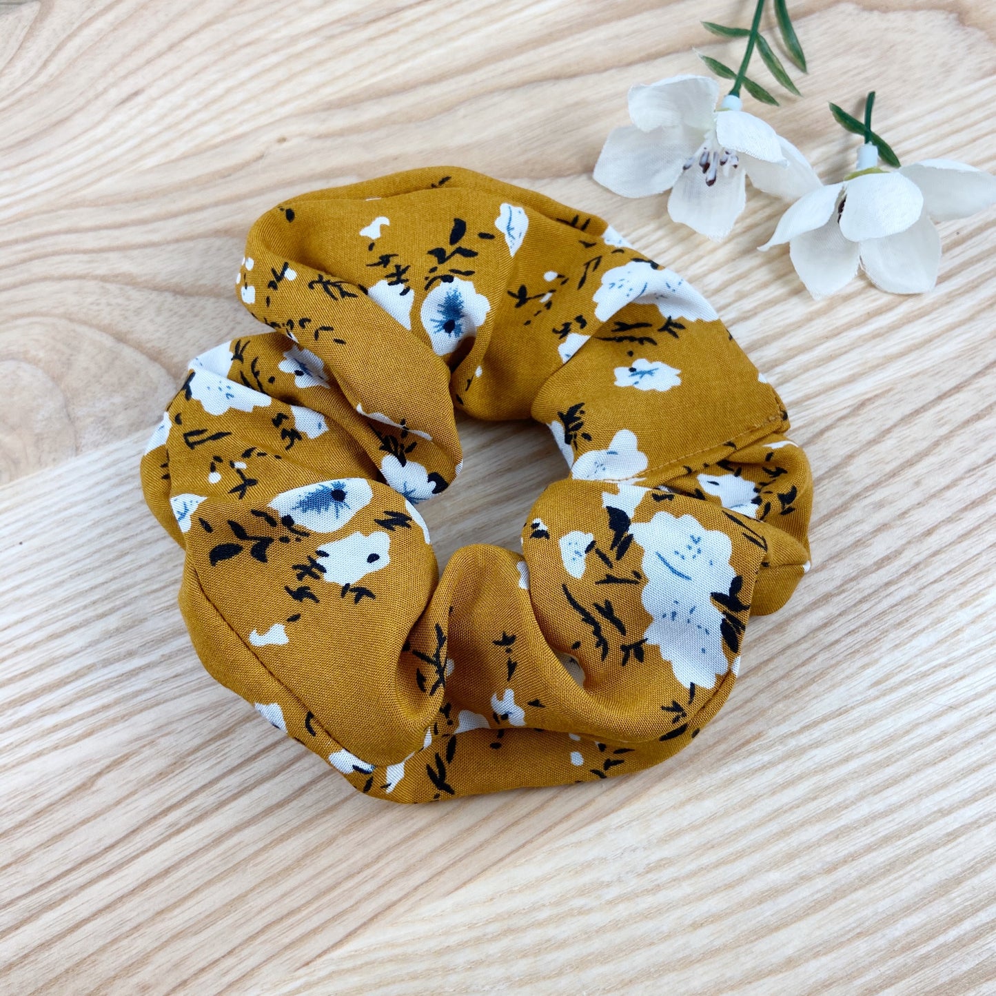 Havana Mustard Scrunchie