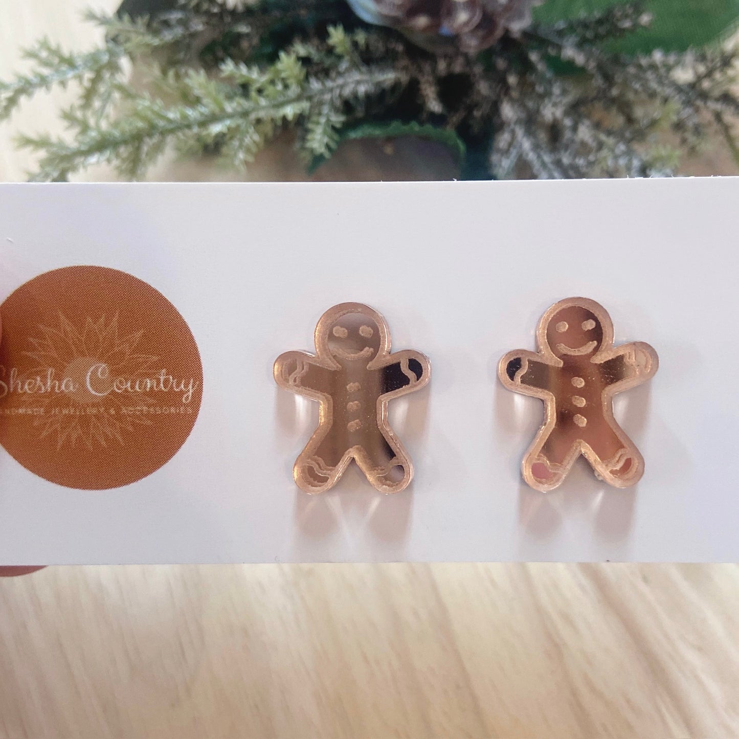 Gingerbread Studs - 2 colours