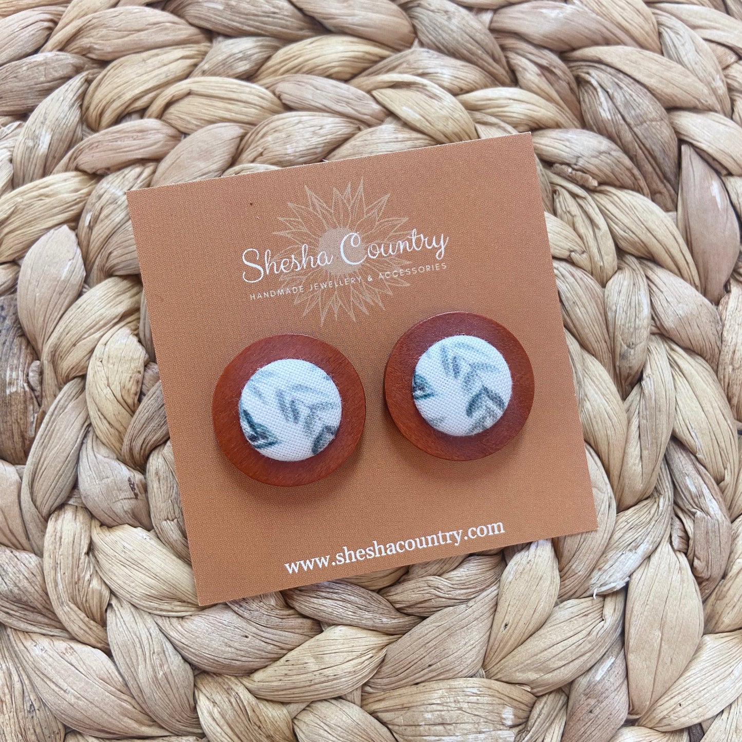 Eucalyptus Wood Earrings • Maxi