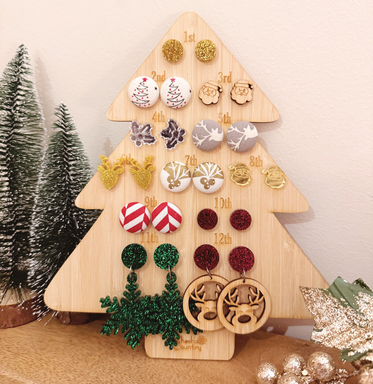 12 Days of Christmas Earring Calendar