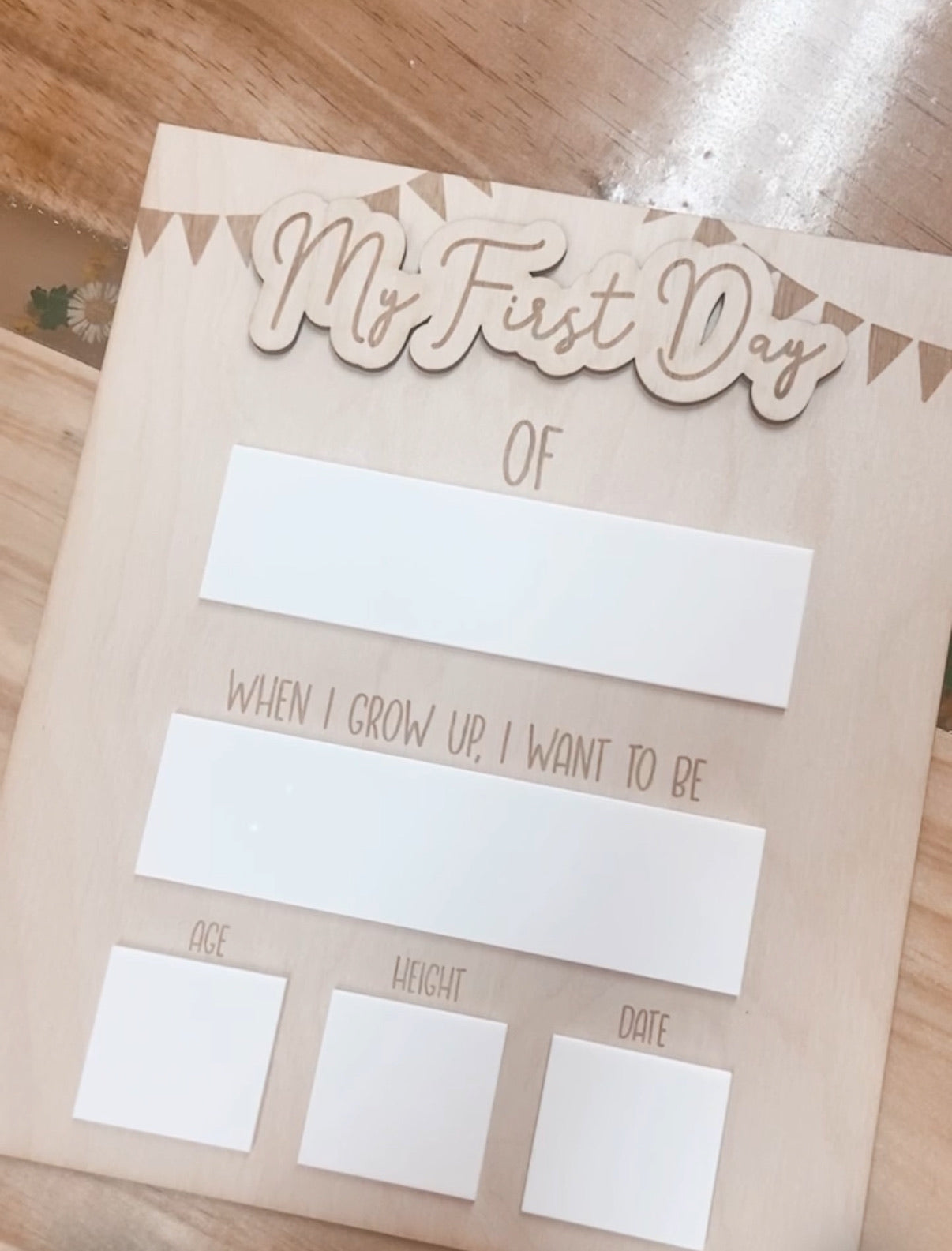 First|Last Day Board