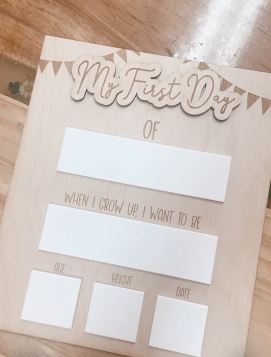 First|Last Day Board