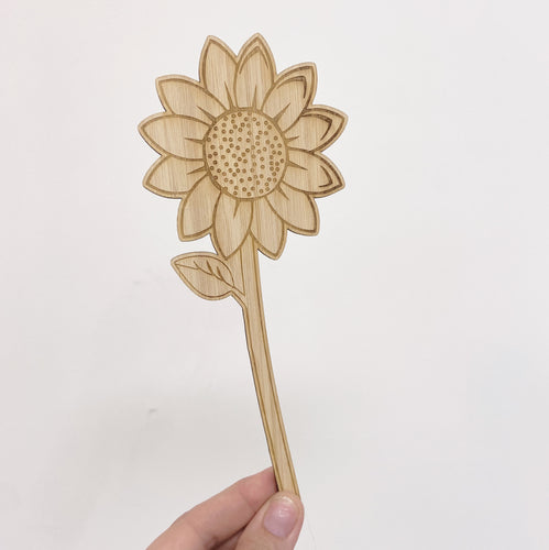 Single Wood Sunflower