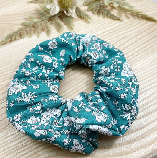 Basil Floral Scrunchie