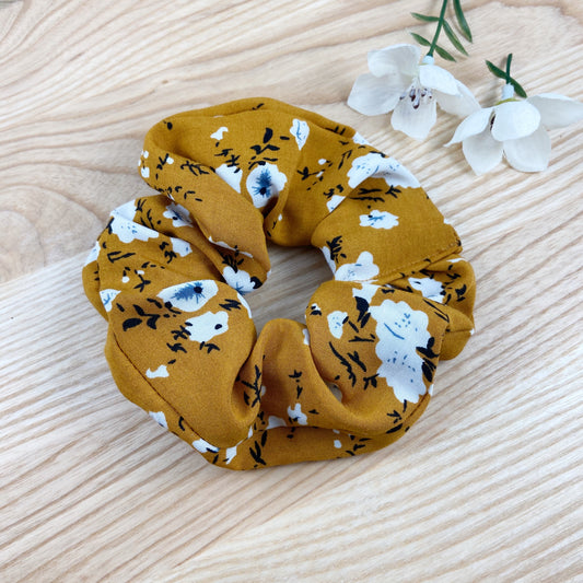 Havana Mustard Scrunchie