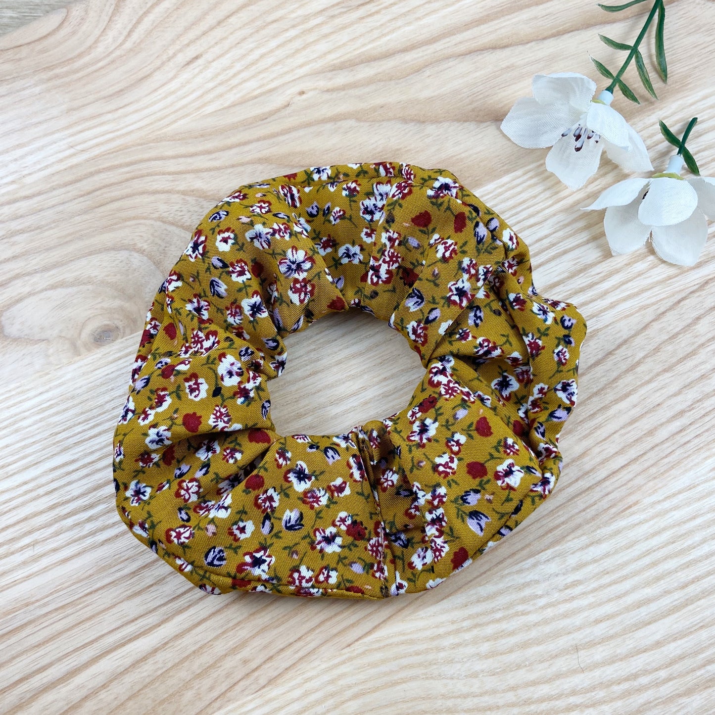 Autumn Floral Scrunchie