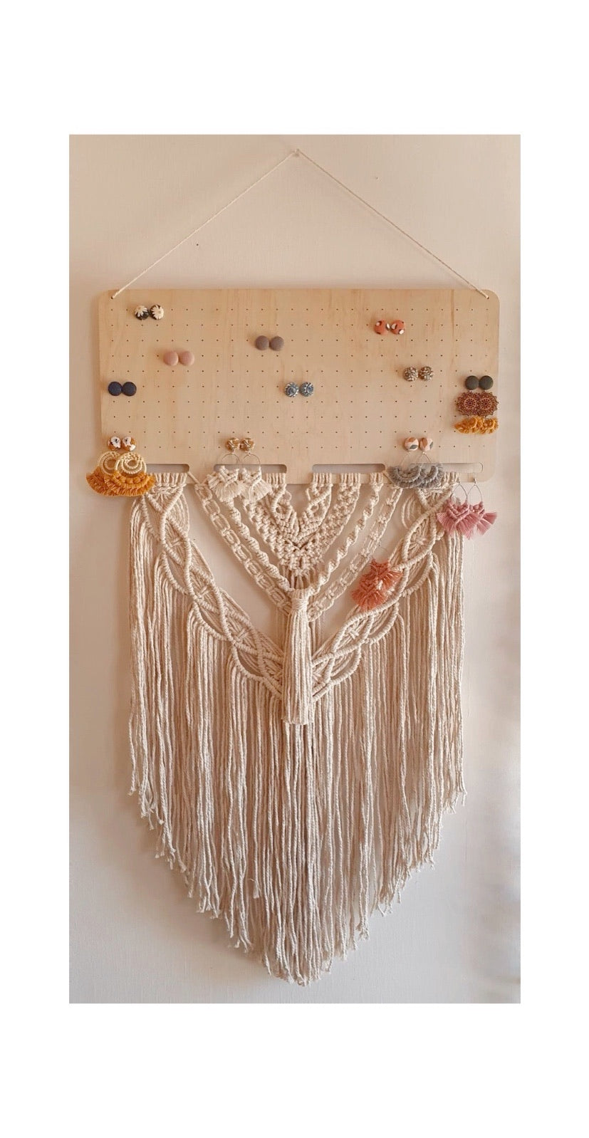Large Rectangle Macrame Earring Board