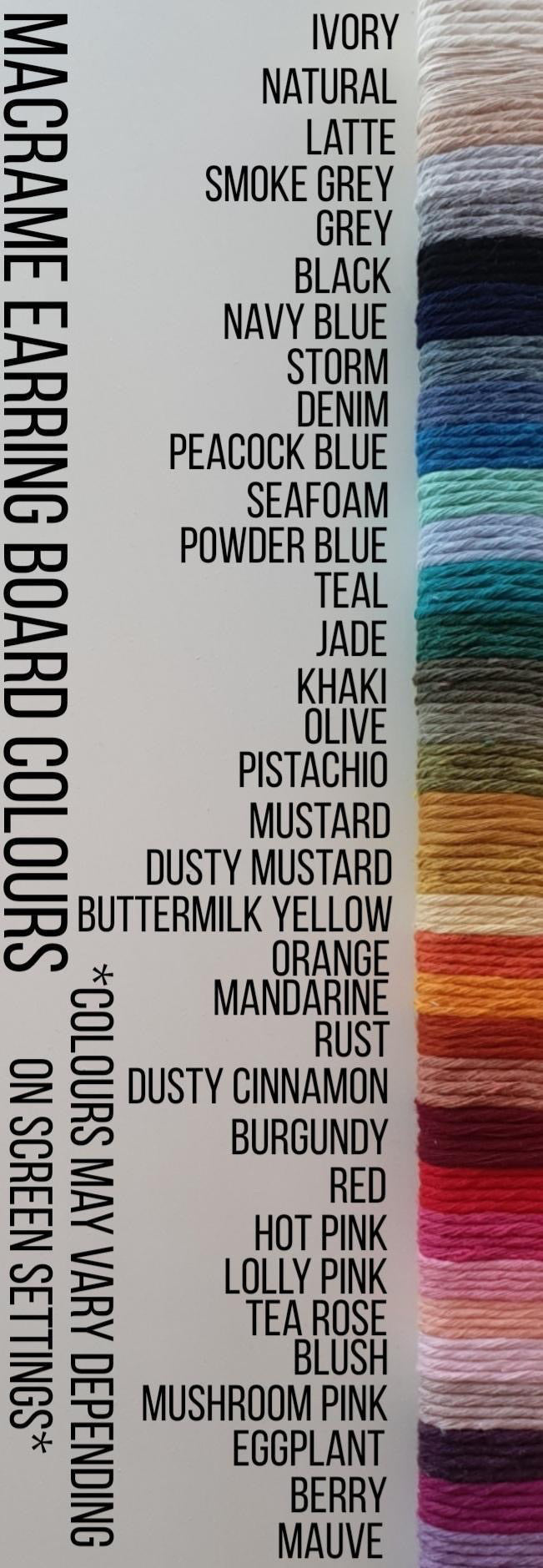 Geo Macrame Earring Board